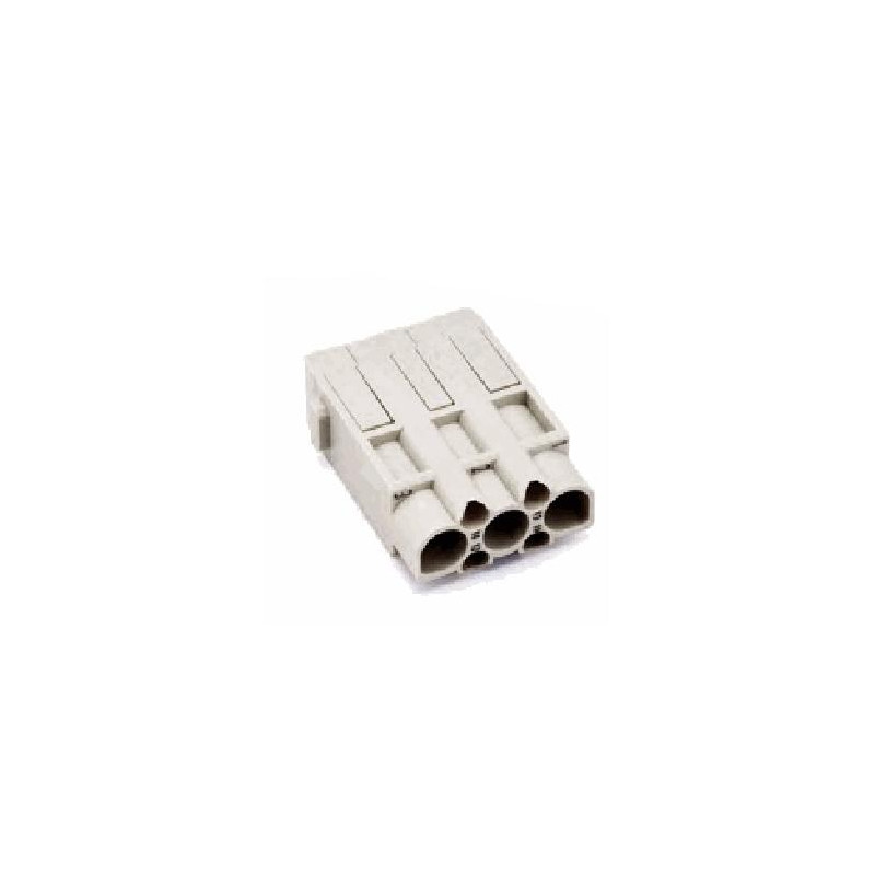 Insert HM modulaire, Raccordement à Sertir, femelle, 7 pin, 40A, Polycarbonate 